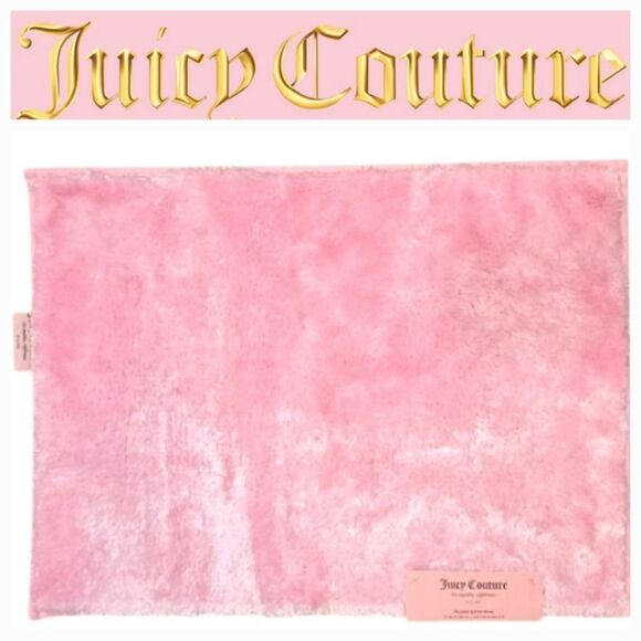 Juicy Couture Home Plush Bath Rug- Pink - Picture 1 of 7